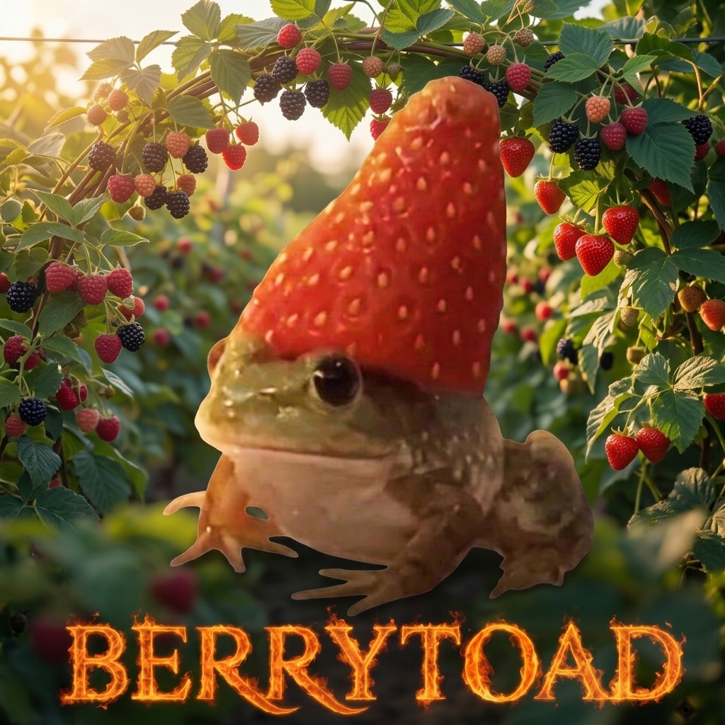 Berry Toad in a berry field